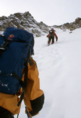 Pujant la canal NE de la Forqueta